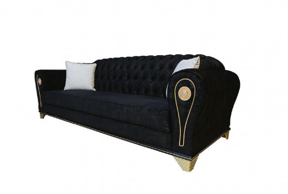 Hoekbank woonlandschap bank hoekgroep bekleding fluweel stof meubels ontwerp grijs