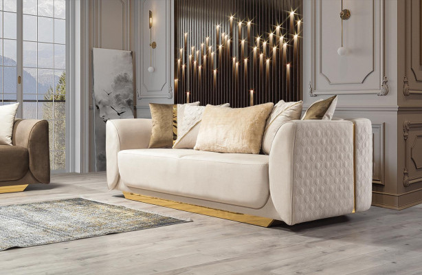 Ontwerp 3-zits Relaxbanken Club Lounge Bank Textiel Bekleding Stof Bankstellen