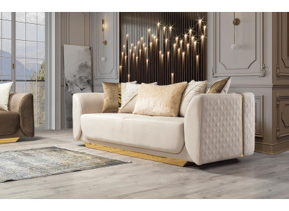 Ontwerp 3-zits Relaxbanken Club Lounge Bank Textiel Bekleding Stof Bankstellen