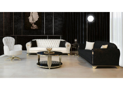 Luxe Chesterfield bankstel 3+3+1 bank bankstel meubelsets