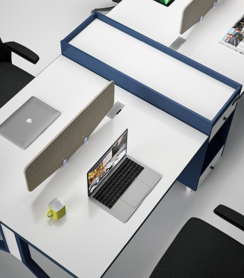 Tafel Kantoor Meubels Inrichting Tafels Callcenter 4 Werkplekken Bureau