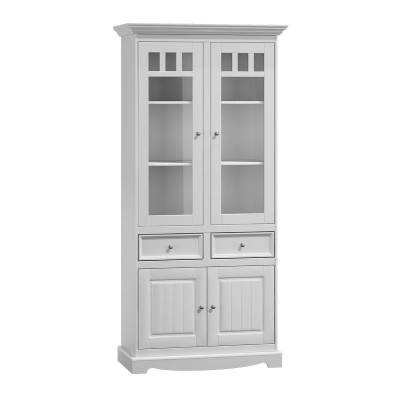 Landhuis kast vitrine laden XL rek zolder vitrinemeubels