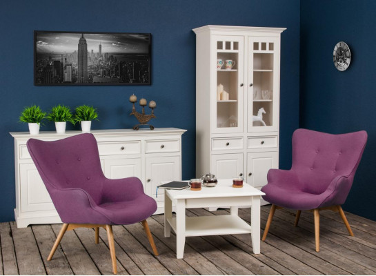 Landhuis kast vitrine laden XL rek zolder vitrinemeubels