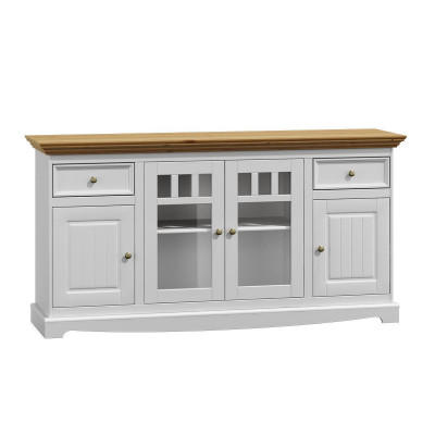 Vitrinekast Keukenbuffet Landhuis Rek Dressoir Kast Buffet Vitrine nieuw