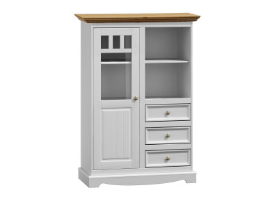 Ladenkast rek houten kasten wit dressoir landhuis ladenkast dressoir