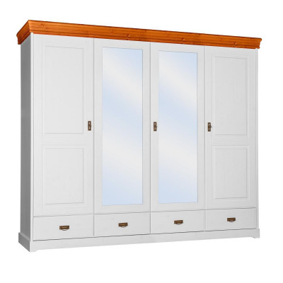 Kledingkast landelijke stijl kast kledingkasten houten meubels wit plank