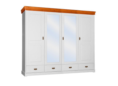Kledingkast landelijke stijl kast kledingkasten houten meubels wit plank