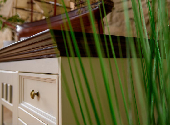 Kast Hout Kasten Woonkamer Dressoir Vitrine Klassieke commode Commodes