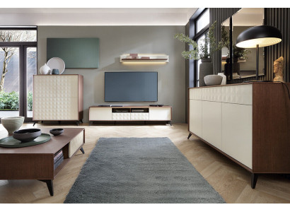 Set Moderne woonkamer dressoir RTV dressoir Woonkamertafel Woonwanden