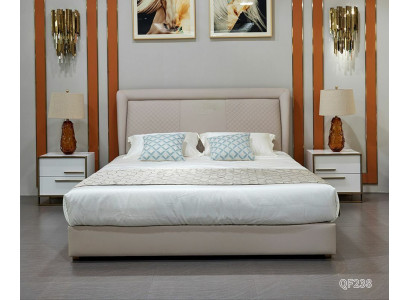 Bed 2x Nightstand 3-piece Bedroom Set Design Luxury Bedroom Hotel Furniture