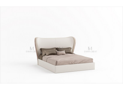 Luxe design bed dubbel bedden slaapkamer meubels leren bed hotelfaciliteiten.