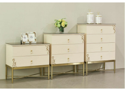 Stille 3-delige woonkamerset. Woonkamer dressoir kast commodes ontwerp.
