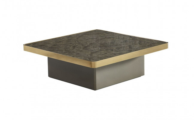 Bijzettafel Hout Nieuw Modern Design Meubels Luxe Donkergrijs Marmer Woonkamer