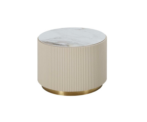 Luxe ronde tafel hout modern design beige luxe meubels woonkamer ronde tafel nieuw