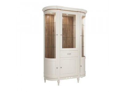 Klassieke kasten vitrine hout Edele luxe glazen kast houten rek