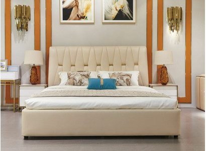 Tweepersoonsbed Bed Huwelijksbed Ontwerp Luxe Luxe Bed Gestoffeerd Bed Design Bedden