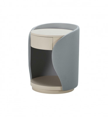 Nachtkastje Slaapkamer Beige Grijs Nieuw Creatief Modern Design Meubels Hout Luxe