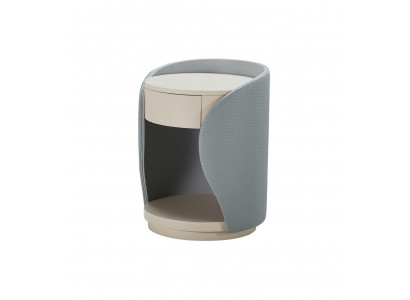 Nachtkastje Slaapkamer Beige Grijs Nieuw Creatief Modern Design Meubels Hout Luxe