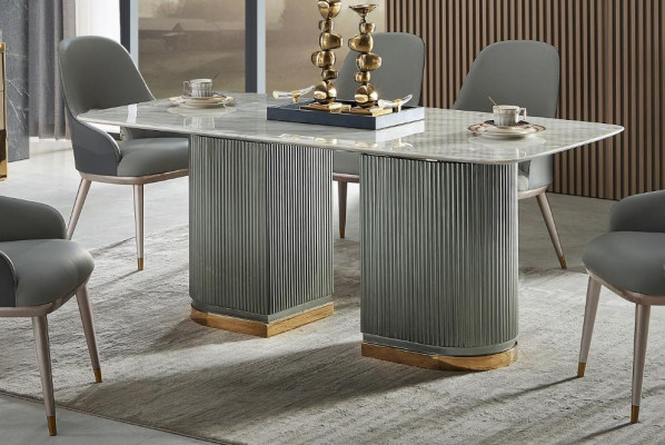 Ontwerp Eettafel Marmeren Stenen Tafel Moderne Eettafels Meubels 180x90 Tafels Nieuw
