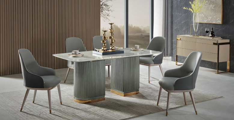 Ontwerp Eettafel Marmeren Stenen Tafel Moderne Eettafels Meubels 180x90 Tafels Nieuw