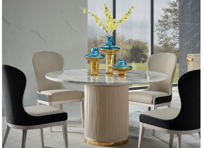 Ronde eettafel Rond Tafel Woonkamer Keuken 135cm Luxe Marmer Ronde Tafels Nieuw
