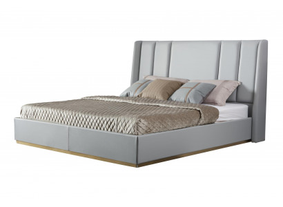 Luxe designer bed leren bedden Klassiek bedframe Beige Slaapkamer Nieuw