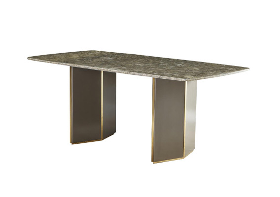 Eettafel Marmer Eettafels Tafels Tafel Ontwerp Hout Roestvrij staal Luxe Eetkamer