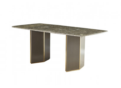 Eettafel Marmer Eettafels Tafels Tafel Ontwerp Hout Roestvrij staal Luxe Eetkamer