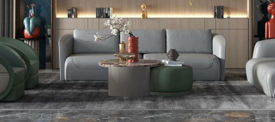 Bank Tafel Koffie Bijzettafel Ontwerp Luxe Ronde Tafels Bank 2x Set Dressoir Steen