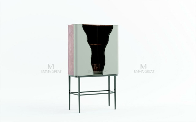 Vitrine Archiefkast Kast Vitrinekasten Kantoor Woonkamer Hoge kast Plank Meubels