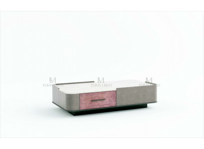 Houten design salontafel Luxe bijzettafel Woonkamer Tafel Banktafels Modern Marmer