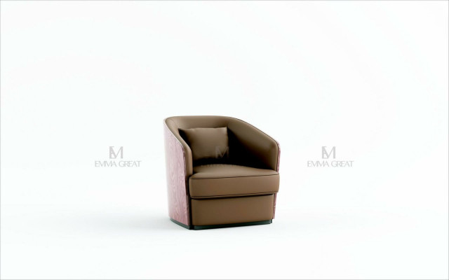 Fauteuil Club Lounge Design TV Bank Stoel Stoelen Bekleding Zitmeubelen Ligstoel Nieuw