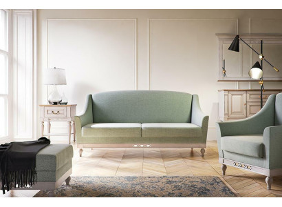 Sofa set Bank Bankstel Sierkussen Set Set Zitplaats 311 Voetenbankje 4-delig. Garnituren