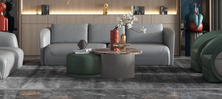 Bank Bekleding Ontwerp Bank Moderne 4-Zits Bankstellen Woonkamer Meubels
