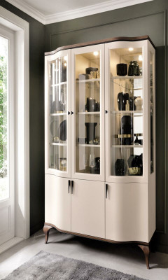 Woonkamer meubelset - dressoir barkast vitrine 3-delige set ontwerp