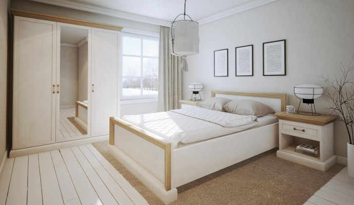 Beige bedframe hout 160x200 textiel gestoffeerd bed bed bed meubels
