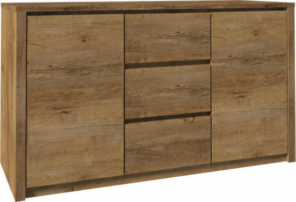 Woonkamerset Design Woonkamer Dressoir Wandplank Kommode Vitrine 5-delig.
