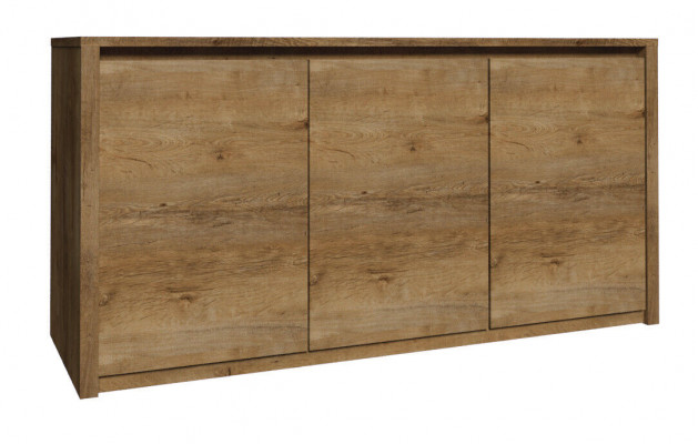 Moderne houten ladekast Sideboard Ladekasten Woonkamerkast 130cm XL Lage kasten