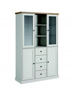 Wandkast Woonkamerset Vitrine Tv-meubel Wandplank 3-delige set Woonwanden Hout Nieuw