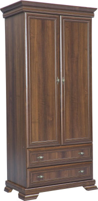 Slaapkamer kledingkast 2-deurs houten wandkast kast kledingkasten