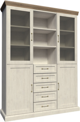 Vitrine W2D Design Woonkamerkast Wit Moderne Vitrines Houten Kasten Nieuw