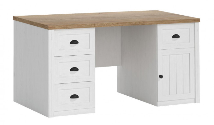 Schrijftafel Houten Tafel Massieve Tafel Kantoorinrichting Landhuis Kantoor Meubels Tafels