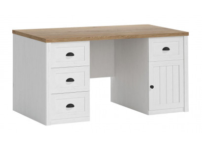 Schrijftafel Houten Tafel Massieve Tafel Kantoorinrichting Landhuis Kantoor Meubels Tafels