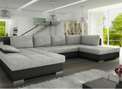 Bankstel U-vorm Groot design Woonlandschap Hoekbank xxl Bekleding Hoek