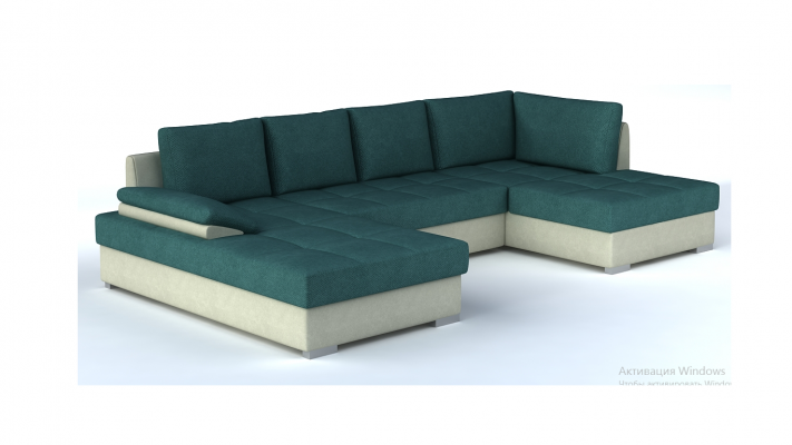 Bankstel U-vorm Groot design Woonlandschap Hoekbank xxl Bekleding Hoek