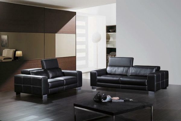 Leren bank bank woonlandschap 3+2 zits bankstel decor ontwerp modern bankstel.