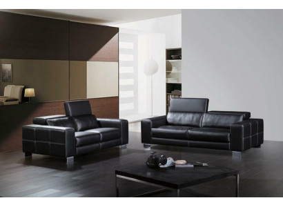 Leren bank bank woonlandschap 3+2 zits bankstel decor ontwerp modern bankstel.