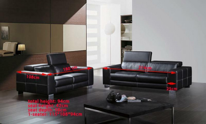 Leren bank bank woonlandschap 3+2 zits bankstel decor ontwerp modern bankstel.