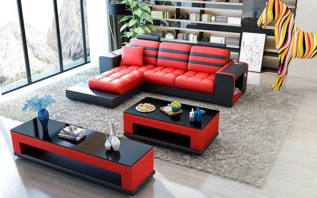 Hoekbank stoffering set woonlandschap L-vorm designer sofa bank hoekbank luxe
