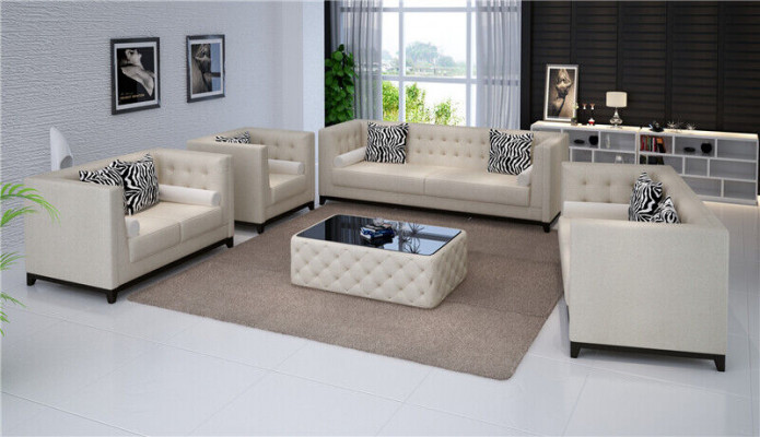 Sofaset bankstel Set Ontwerp Banken Bekleding Bankstellen Leer 3 2-zitplaatsen